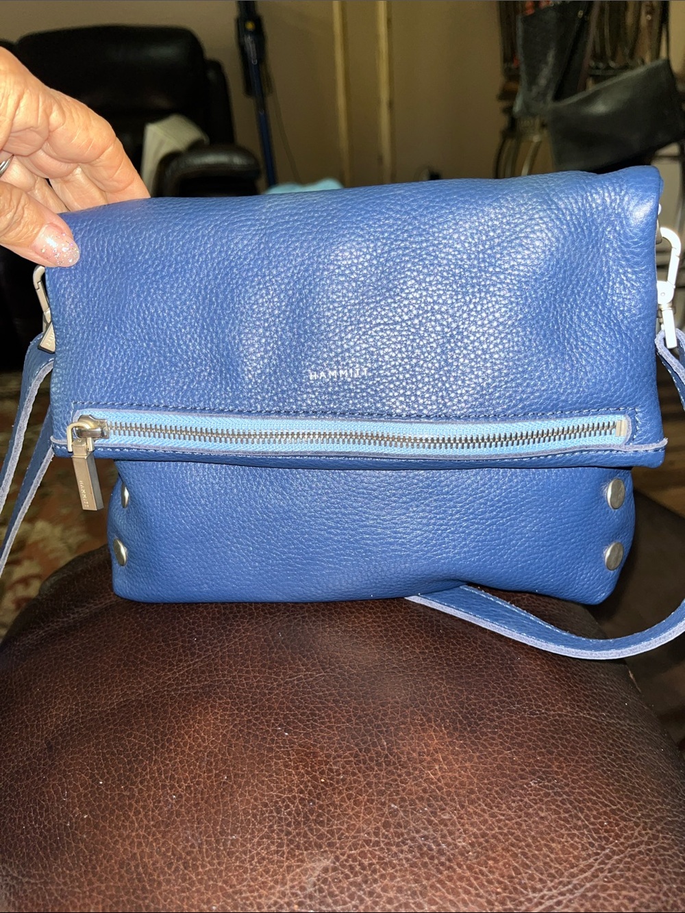 Authentic Hammitt EUC VIP Medium Pebbled Leather Limited Release Crossbody.